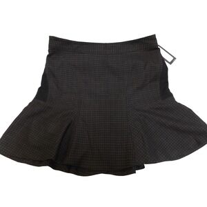New - Size 10 - WORTHINGTON Black/brown Skirt, Flare Flippy Design, lined  & Zip